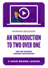 An Introduction To Two Over One - Online Bridge Lesson