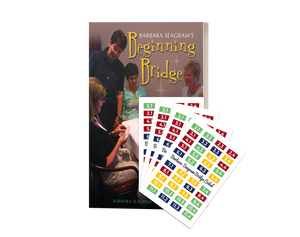 BARBARA SEAGRAM'S BEGINNING BRIDGE BOOK WITH MATCHING CODED CARDS